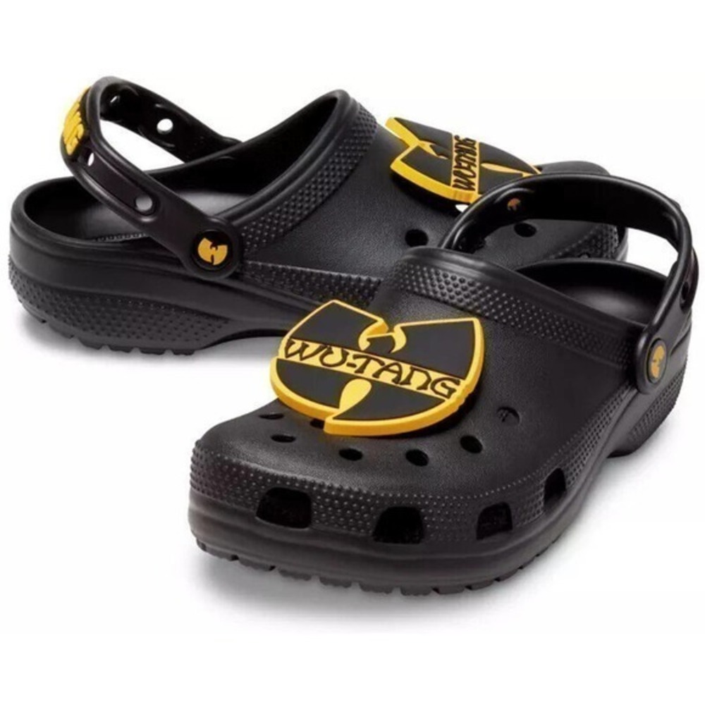 NEW Crocs x Wu-Tang Clan Black Classic Clog Slipper Size 5M/7W NWT 207759-001